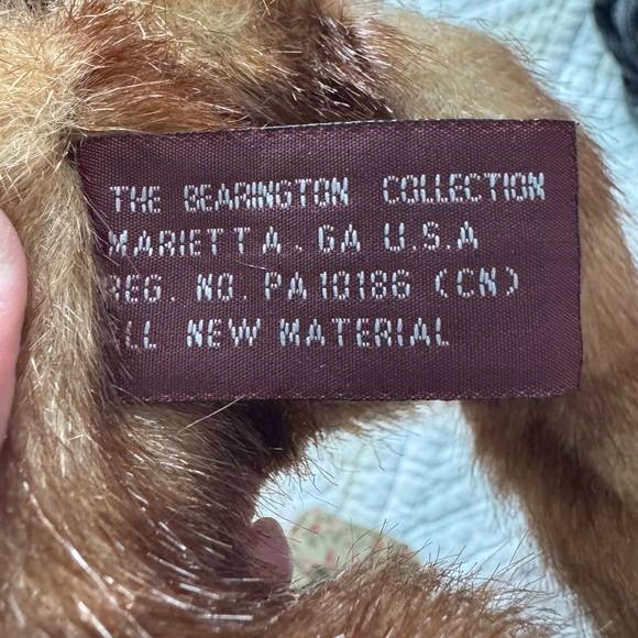 Vintage Boyds Bear Jointed Plush M.B. Pettit Handcrafted w/ Outfit & Floral Hat - Picture 2 of 5